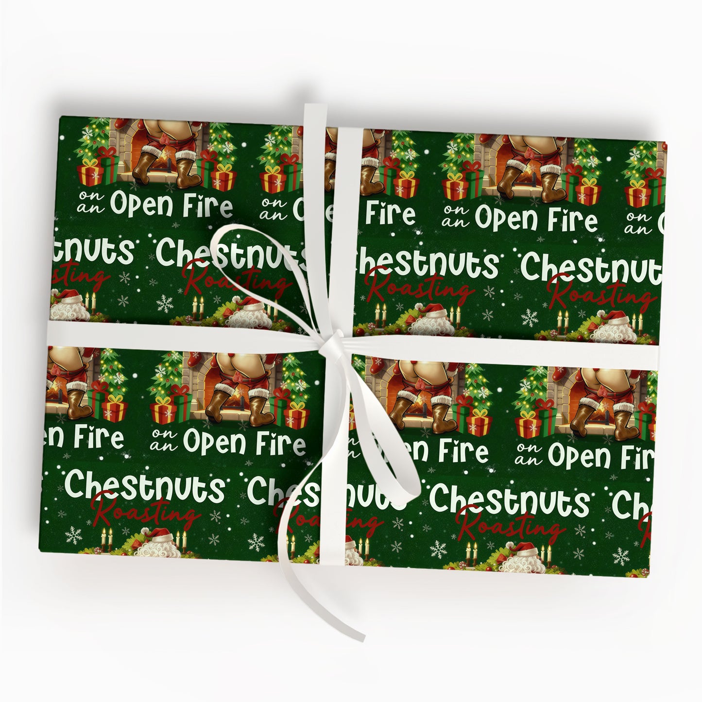 Funny Santa Wrapping Paper