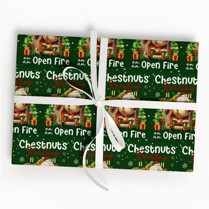 Funny Santa Wrapping Paper