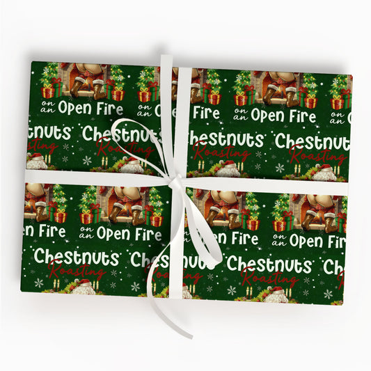 Funny Santa Wrapping Paper