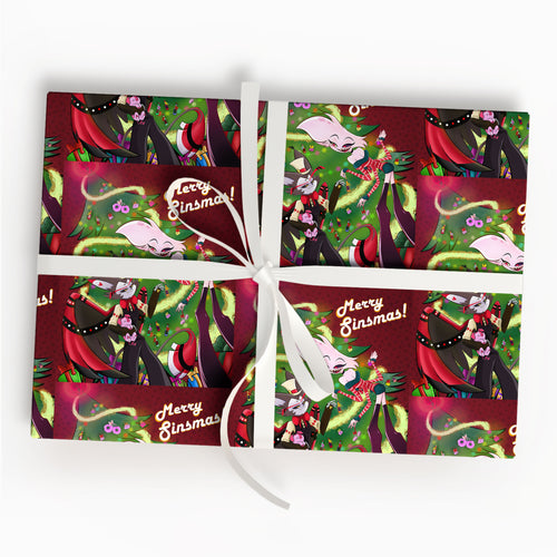 Hazbin Hotel Wrapping Paper Christmas Gifts