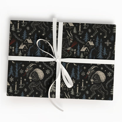Gothic Christmas Wrapping Paper Gift