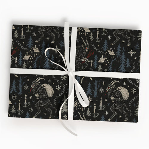 Gothic Christmas Wrapping Paper Gift