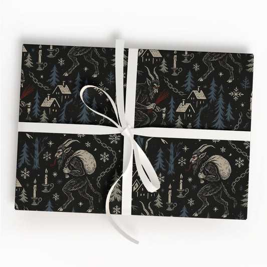 Gothic Christmas Wrapping Paper Gift