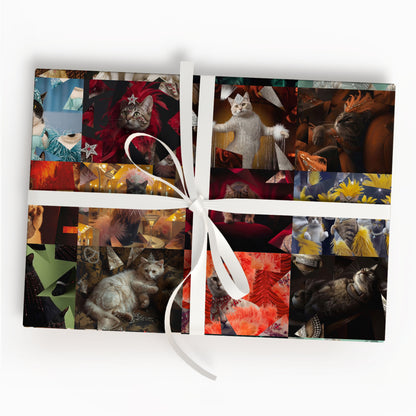 Cat Christmas Wrapping Paper