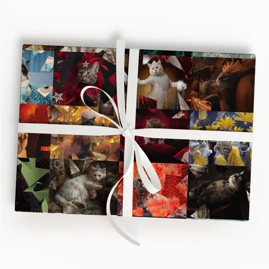 Cat Christmas Wrapping Paper
