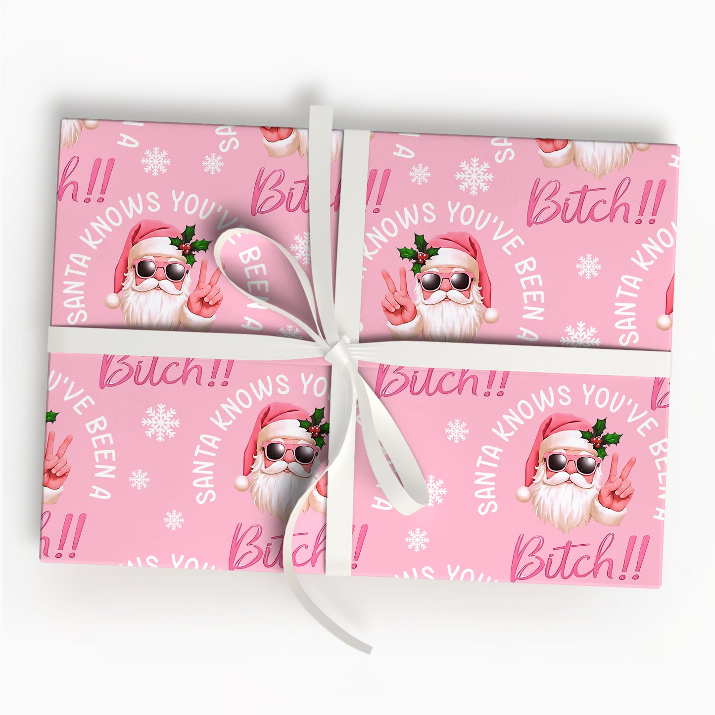 Santa Knows Wrapping Paper