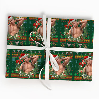 Robert Irwin Christmas Wrapping Paper Roll