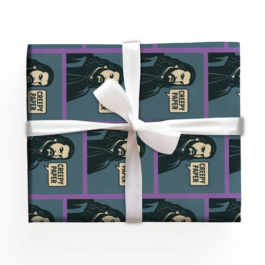 Creepy Paper Wrapping Paper, Nandor from What we do in the Shadows Show, Gift Wrap for Fans