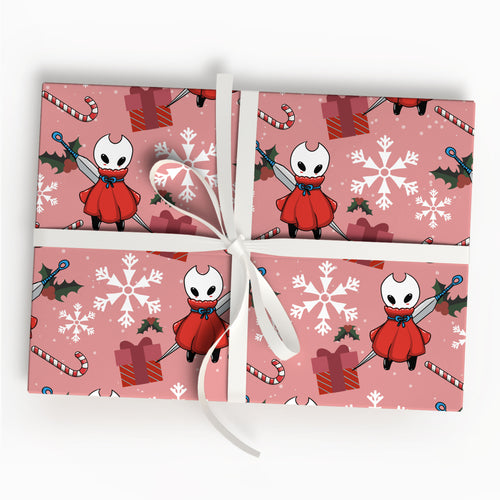Silksong Inspired Holiday Wrap Dark Gothic Xmas Paper For Fans