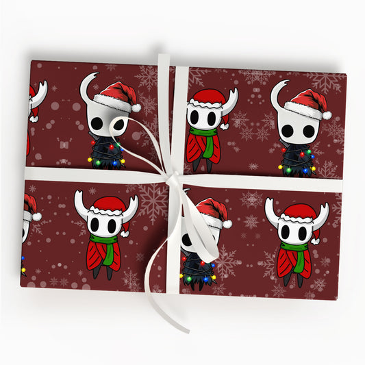Gaming Christmas Gift Wrap Hollow Knight Silksong Holiday Roll