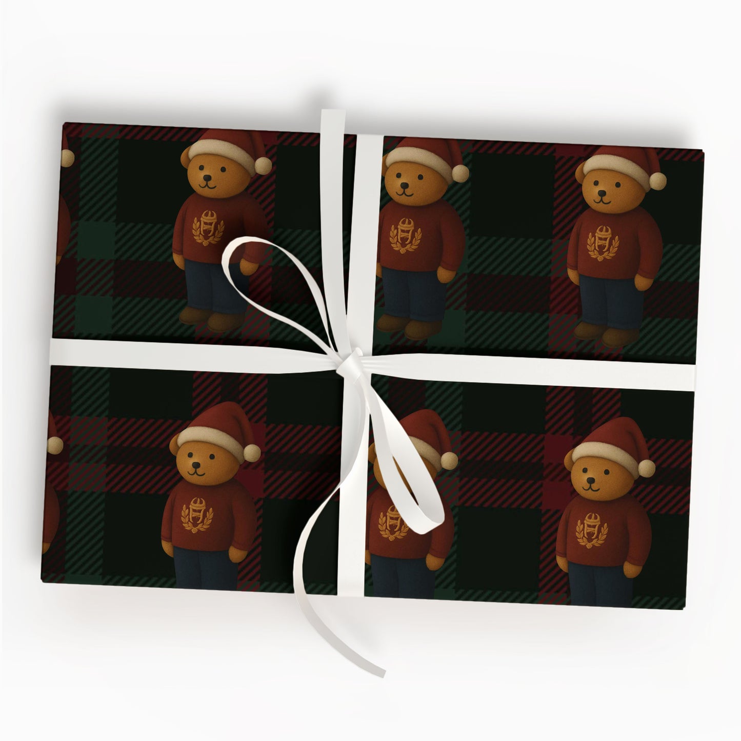 Christmas Teddy Bear Wrapping Paper