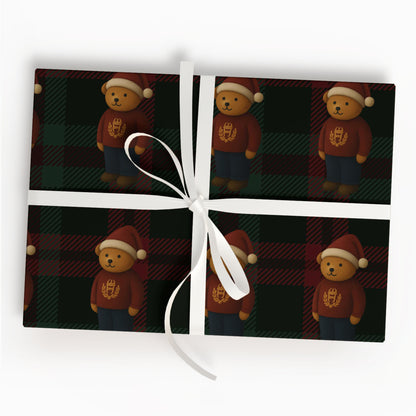 Christmas Teddy Bear Wrapping Paper