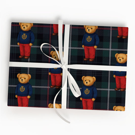 Teddy Bear Wrapping Paper Roll
