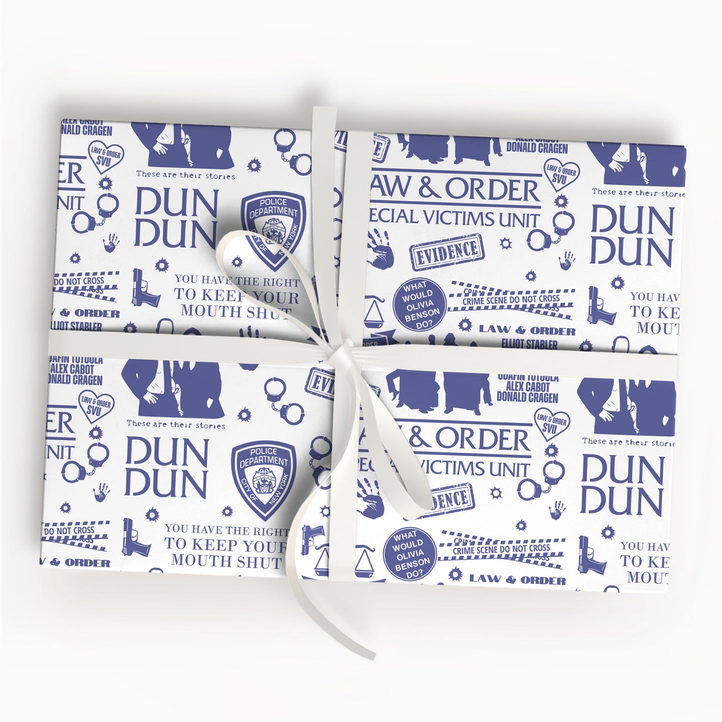 Law And Order Wrapping Paper