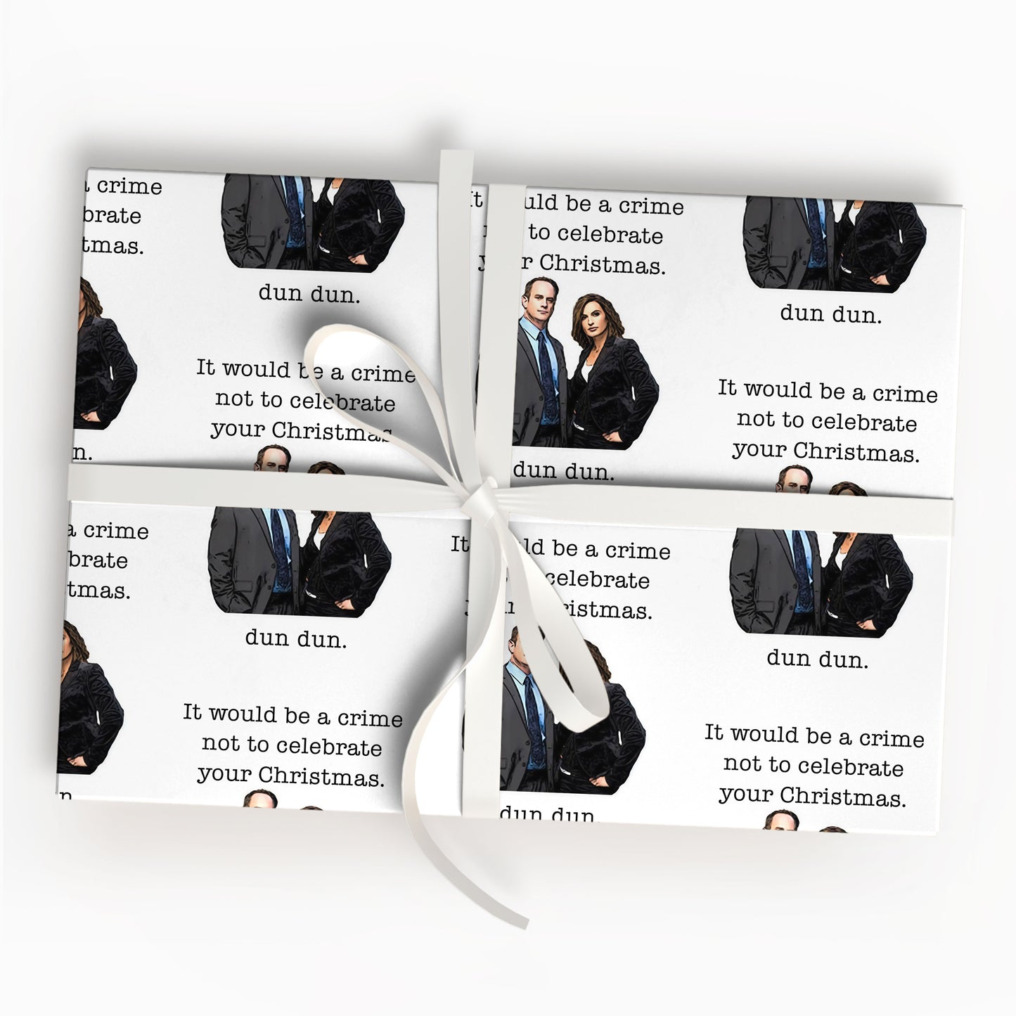 Law And Order Wrapping Paper Sheet