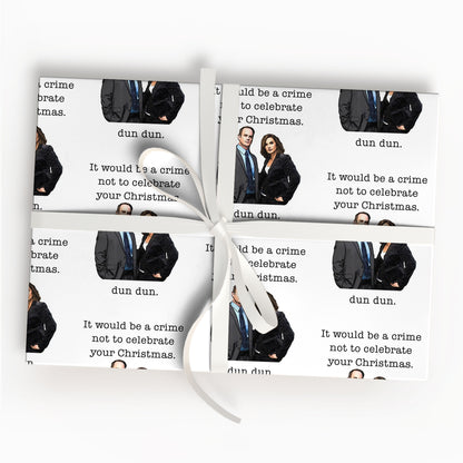 Law And Order Wrapping Paper Sheet