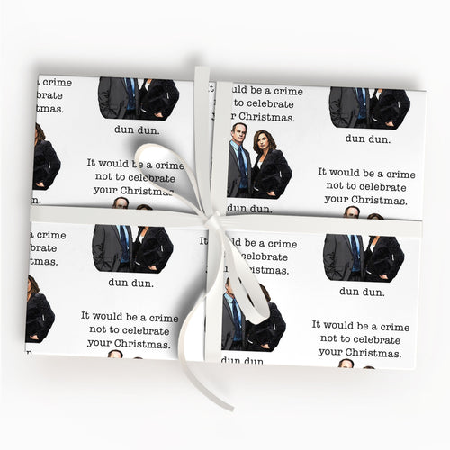 Law And Order Wrapping Paper Sheet