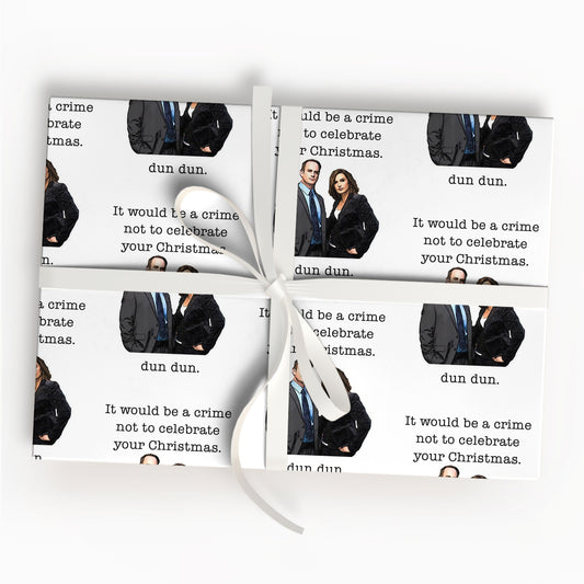 Law And Order Wrapping Paper Sheet