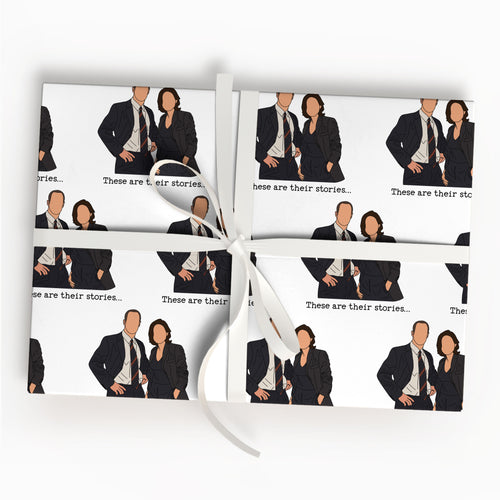 Law And Order Wrapping Paper, Pop Culture Gift for Fans