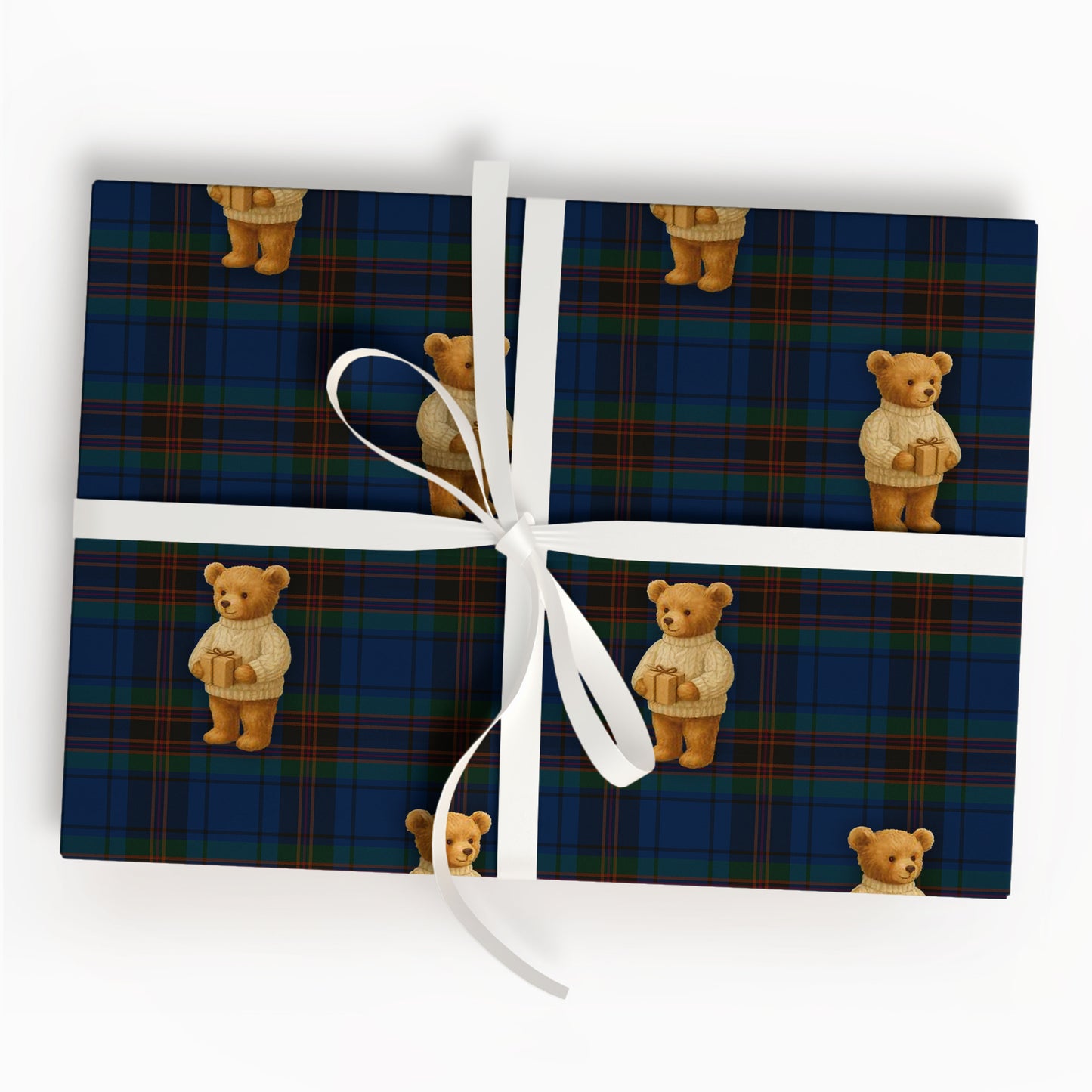 Bear Christmas Gifts Wrapping Paper