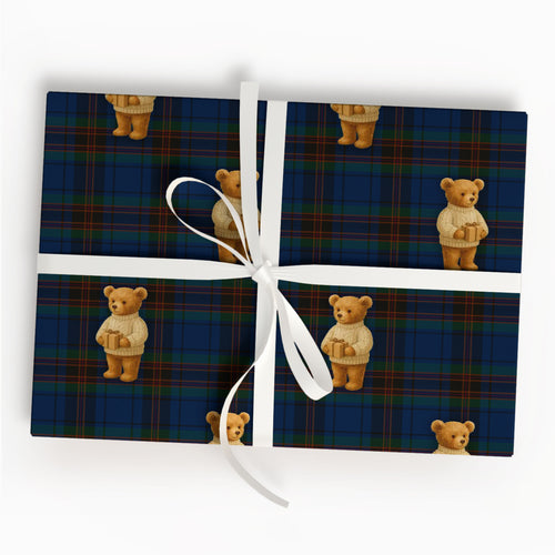 Bear Christmas Gifts Wrapping Paper