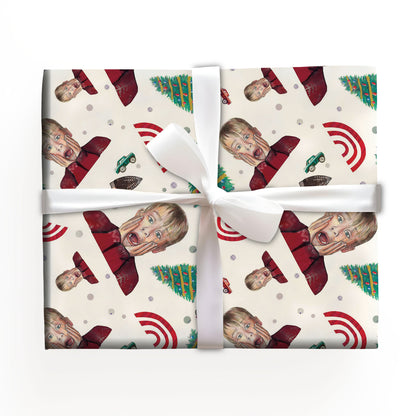 Home Alone Christmas Wrapping Paper, Macaulay Culkin, 90s Christmas Movie Wrap Gift