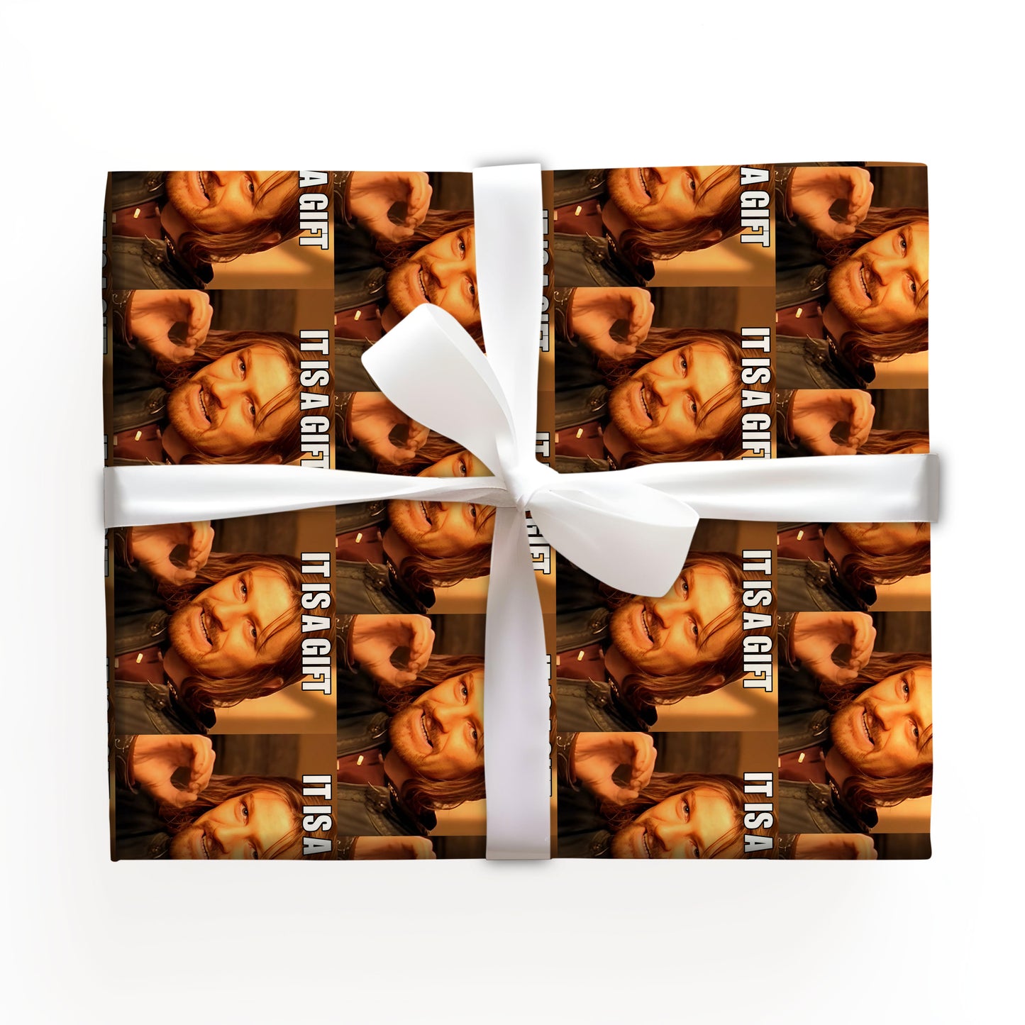 It's A Gift Wrapping Paper, Funny Meme Christmas Movies Character Wrapping, Xmas Gift Wrap Paper for Fan Family Friends