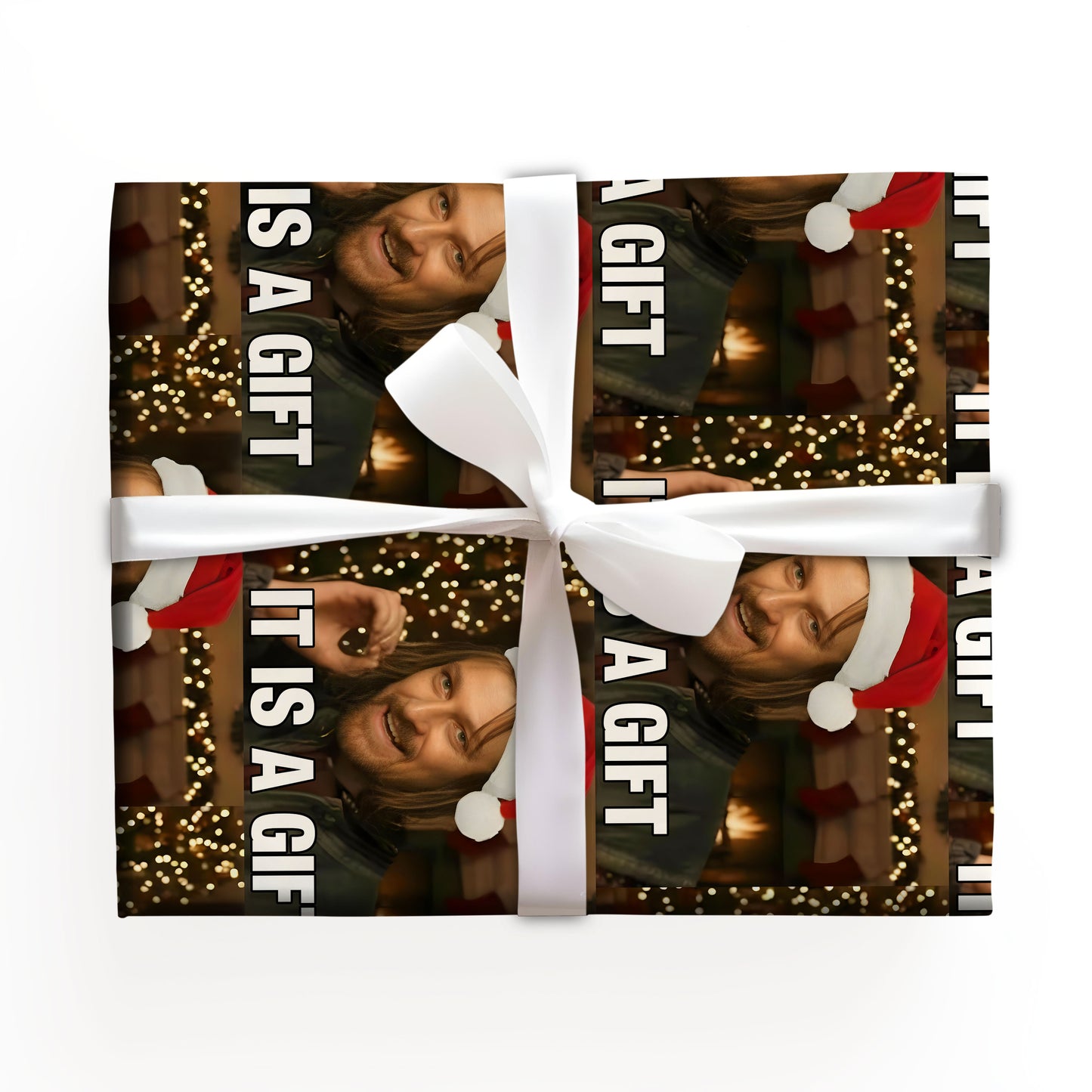 It's A Gift Wrapping Paper Sheet, Funny Meme Christmas Movies Wrapping, Xmas Gift Wrap