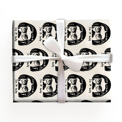 Do It Lady Wrapping Paper, Chit Birthday, christmas Wrapping Gift