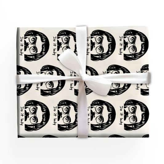Do It Lady Wrapping Paper, Chit Birthday, christmas Wrapping Gift