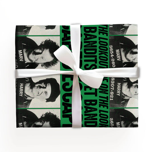 Home Alone Wet Bandits Art Board Wrapping Paper, Christmas Movies Friends Wrap Gifts