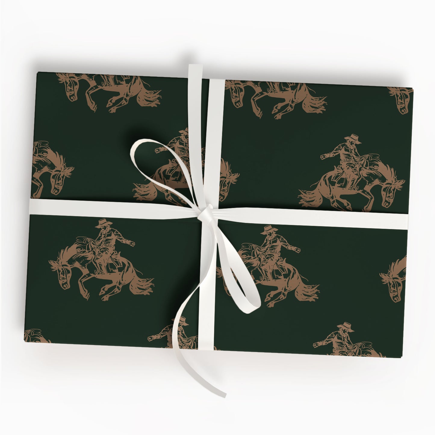 Christmas Santa Western Wrapping Paper