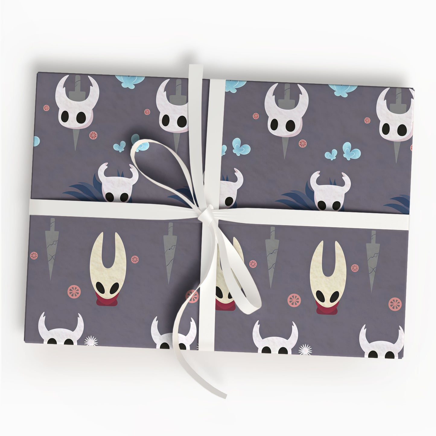 Hollow Knight Christmas Wrap Elegant Gothic Gaming Gift Paper