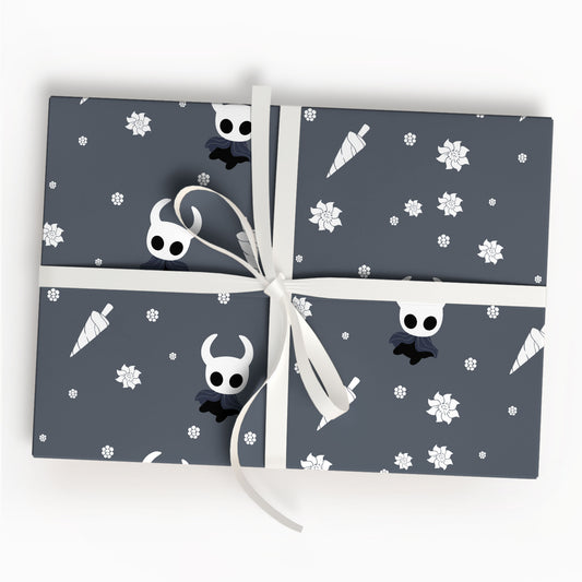 Dark Hollow Knight Wrapping Paper Silksong Holiday Gift Wrap