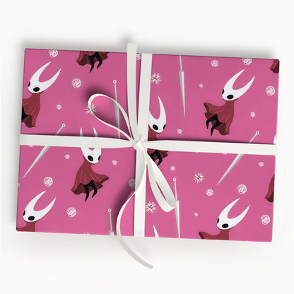 Gothic Holiday Wrapping Paper Hollow Knight Silksong Theme