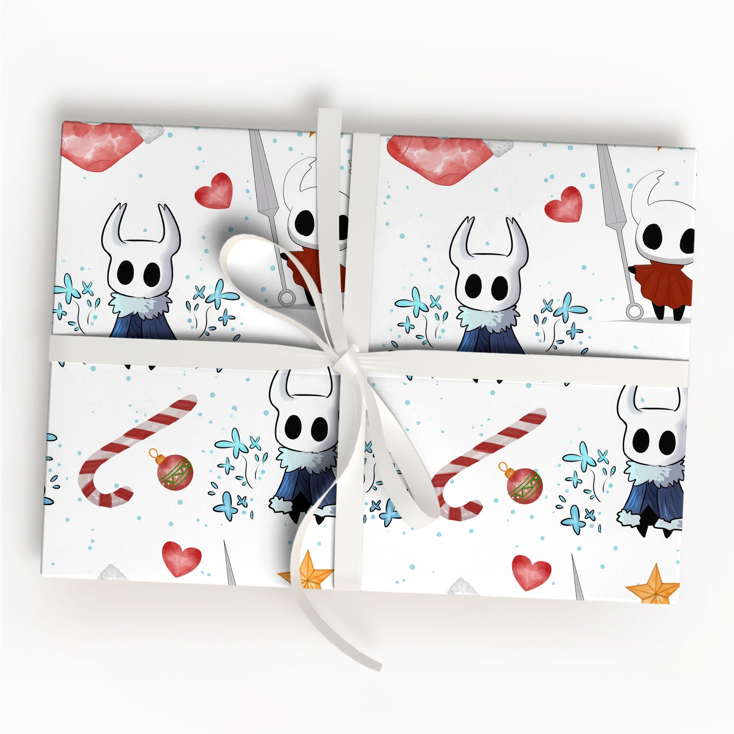 Hollow Knight Gift Wrap Silksong Paper Roll Gothic Holiday