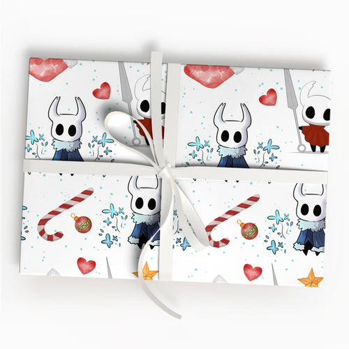 Hollow Knight Gift Wrap Silksong Paper Roll Gothic Holiday