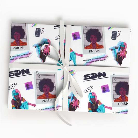 Dispatch Mugshot Wrapping Paper