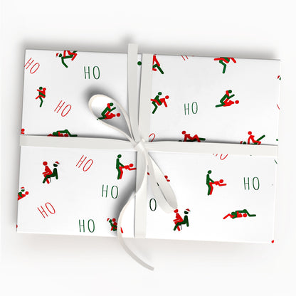 Rude Christmas Wrapping Paper Gift for Adults