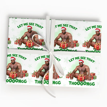 Barry Wood Santa Christmas Wrapping Paper