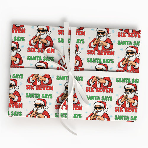 67 Santa Says Wrapping Paper