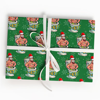67 Patrick Star Christmas Wrapping Paper