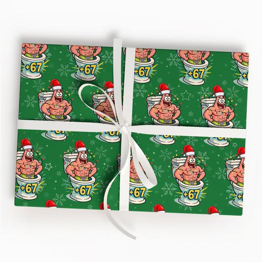 67 Patrick Star Christmas Wrapping Paper