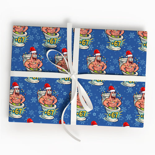 Patrick Star 67 Wrapping Paper Holiday Gift