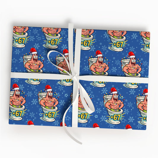 Patrick Star 67 Wrapping Paper Holiday Gift