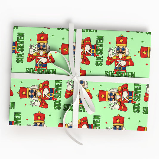 Funny Meme 67 Nutcracker Trend Gift Wrap