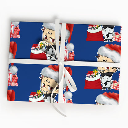 Jujutsu Kaisen Santa Christmas Wrapping Paper