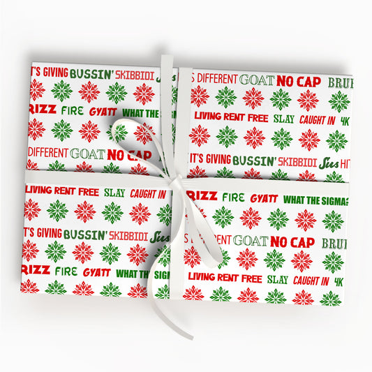 Meme Slang Wrapping Paper