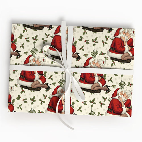 Funny Santa Wrapping Paper