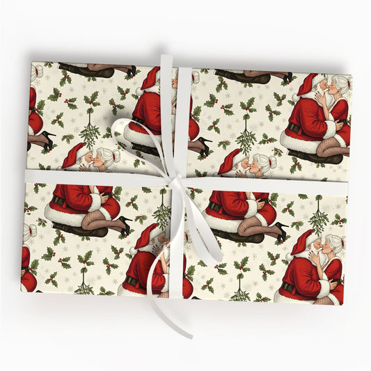 Funny Santa Wrapping Paper